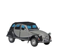 Per Citroen 2CV 6 Charleston Classic Car 1:24 Modello In Lega Pressofusa Simulazione Decorazione Per La Casa Regali(Gray)