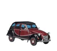 Per Citroen 2CV 6 Charleston Classic Car 1:24 Modello In Lega Pressofusa Simulazione Decorazione Per La Casa Regali(Red)