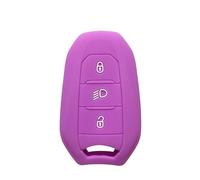 Per Citroen C4 C3 C5 C6 DS3 DS5 DS6 Per Peugeot 508 2008 3008 308 E-208 2021 2022 Silicone Accessori Auto Portachiavi Cover Case(Light purple)