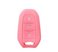 Per Citroen C4 C3 C5 C6 DS3 DS5 DS6 Per Peugeot 508 2008 3008 308 E-208 2021 2022 Silicone Accessori Auto Portachiavi Cover Case(Pink)