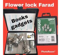 Per Citroen C4 dal 2003> Kit Bulloni Antifurto Flower Lock Farad Cerchi in Lega