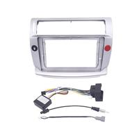 Per Citroen C4 Per C-Triomphe Per C-Quatre 2004-2014 Mascherina Autoradio Da 9" Pannello Cruscotto Con Lettore Video E Audio Montaggio Su Telaio 2 DIN RESPUNEKBAH(Argento)