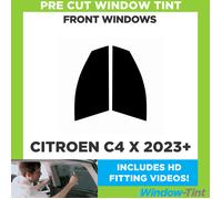 Per Citroen C4 X 2023+ Pellicola Finestrini Anteriori Pre Tagliata