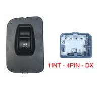 Per Fiat Qubo 9.2008> Pulsantiera Alzacristallo Porta Ant Dx 4 Pin
