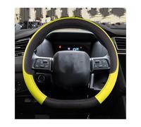 Per Citroen Per C4 2021 2022 2023 Copertura Volante Dell'automobile Cuoio DELL'UNITÀ elaborazione antiscivolo Copertura Volante Dell'automobile Coprivolante(Yellow)