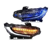 Per Civic 10a Generazione 2016-2021 Gruppo Fari Con Indicatori Direzione DRL Accessori Per Auto Indicatore direzione(With Blue Start)
