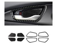 Per Civic 10th Gen 2016 2017 2018 2019 Auto In Fibra Di Carbonio Maniglia Interna Della Porta Pannello Porta Ciotola Di Copertura Trim Protettivo Pannello Copertura Console Centrale(Door bowl cover)