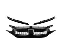 Per Civic 10th Gen Griglie In Rete Per Cofano Paraurti Superiore Auto | Griglia Centrale Paraurti 2016-2021 Splitter Per Griglia Per Auto Con Griglia Anteriore