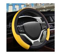 Per Civic 2004-2014 Accessori Per Auto In Ecopelle Coprivolante Per Auto Accessori Per Interni Automobilistici Accessori rivestimento volante dell'auto(Giallo)