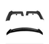 Per Civic Hatchback 2020-2021 Auto Spoiler Posteriore Ala + Splitter Per Il Tetto Labbro Tronco Coperchio Finestra Superiore Lembo Copertura Trim Spoiler Posteriori dell'Auto(Nero)