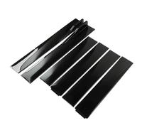 Per Civic Per Benz Per BMW ABS 2M/2.2M Minigonne Laterali Universali Pannelli Sottoporta Splitter Per Labbra 6 Pezzi Spoiler Laterali Gonna Laterale Estension(Shiny black 2m)