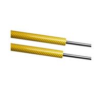 Per Civic Per Type Per R Per FL5 2023 2024 2025 Cofano Anteriore Modifica Molle A Gas Supporti Di Sollevamento In Fibra Carbonio Asta Montanti Pistoni Alza Cofano(Yellow carbon fiber)