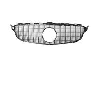 Per Classe C W205 2015-18 C180 C200 C250 C300 Griglia Anteriore Racing Stile Diamonds Chrome Black GTR Griglia A Doppio Rene(GTR-Chrome S)