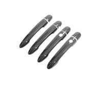 Per Clio 3 III 2005~2012 Set Antigraffio Chromium Styling Parti Esterne Accessori Chrome Car Door Handle Cover Trim Maniglia Apriporta Auto(Carbon Fiber 4pcs)