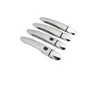 Per Clio 3 III 2005~2012 Set Antigraffio Chromium Styling Parti Esterne Accessori Chrome Car Door Handle Cover Trim Maniglia Apriporta Auto(Metallic Silver 4pcs)