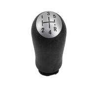 Per Clio 3 Pomello Cambio Stile OE 8200059575 8200059578 | Pomello del Cambio ABS,Nero/Argento,Durabilità Tutte Stagioni,Resistente al Calore