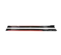 Per Clio Per Megane Per DUSTER Per LOGAN Per Twingo 8x Montare Minigonne Laterali Da 2,2 M Estensione Spoiler Splitter Diffusore Alette Gonna Laterale Estension(Black Red)