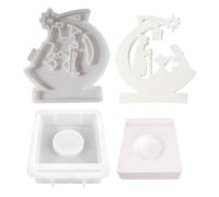 per colata in silicone per presepe, per candele per artigianato | Stampo in silicone riutilizzabile Stampo per presepe a rilascio facile | per candele antiaderente per fusione sicuri per attivi