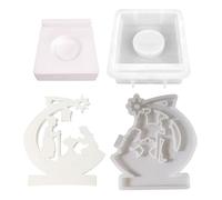 per colata in silicone per presepe, per candele per artigianato | Stampo in silicone riutilizzabile Stampo per presepe a rilascio facile | per candele antiaderente per fusione sicuri per attivi