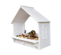 per colibrì - Casa sospesa decorativa per uccelli | Mangiatoia posteriore trasparente, resistente agli scoiattoli, giardino all'aperto e balcone per osservare la vita