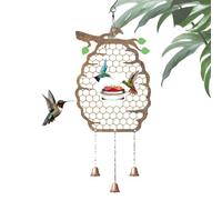 per Colibrì | Decorazione per veranda con design a nido d'ape - Stazione di Nettare per uccelli | per esterno giardino cortile giardino sul retro albero balcone veranda