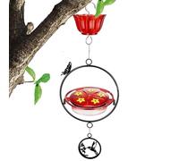 per Colibrì in metallo, abbeveratoio vintage con motivi di animali | Contenitore resistente alla corrosione per alimenti, per il birdwatching per cortile, giardino,