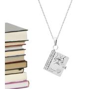 Per Collana di Mia Figlia | Collana di Libro d'Amore della Figlia | In Acciaio Multi Strato Pieghevole Pendente Per San Natale Compleanno Viaggio Scuola Laurea, Siehe Beschreibung