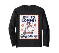per commettere Tomfoolery Goose Scooter Divertente Maglia a Manica