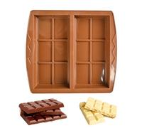 per compresse di cioccolato | Stampo a 2 cavità di qualità alimentare antiaderente, in silicone resistente al calore per dolciumi, per dolci snack ricoperti barrette proteiche energetiche