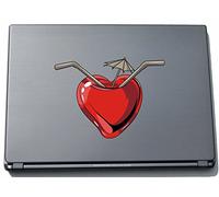 per Computer Portatile da Misc2-Hearts10 - brivido a Crazy a Forma di Cuore - 210 x 285 mm Adesivo