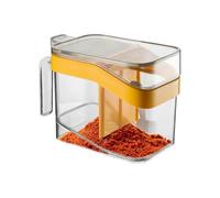 Per Condimenti Con Coperchio - Barattoli Per Condimenti | Per Spezie Con Cucchiaio E Vassoio Per Il Bancone Della Cucina | Set Sale Zucchero Pepe, Scatola Trasparen