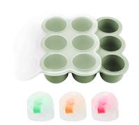 per congelatore in silicone per per, contenitore per per in silicone a 9 griglie e vassoio per congelatore - Contenitori cubo per frigorifero Zuppe puree Latte