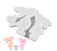 per coniglio di Pasqua | Stampo per colata in resina di coniglio di Pasqua con disegno d'amore, romantici per la produzione di forniture artigianali per gli appassionati di