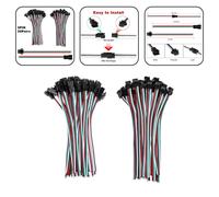 Per Connettore Striscia LED Confezione da 30 Paia Per JST SM Con Fili 15cm
