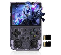 Per console di gioco R353V Retro Handheld - Dual System Android 11 & Linux, display IPS da 3,5", scheda SD da 16 G + 64 G, WiFi 2.4 G/5 G, batteria Bluetooth 4.2, 3200 mAh, supporta oltre 30000 giochi