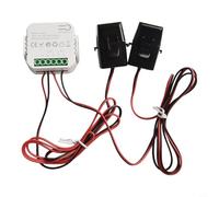 Per contatore di energia intelligente Tuya con convertitore di corrente, contatore a due direzioni WLAN per Solar PV, 100-240 V, 80 A, controllo app in tempo reale, statistiche KWh, alloggiamento PC