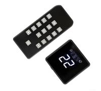 per controllo della ventola PWM con display digitale telecomando 5V 12V 24V | 4-pin per PWM Support, 0-100% Control, DC5521 Input, 60W per Max Power, 10m Remote Range