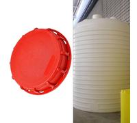 Per coperchio serbatoio IBC per 1000l Intermedio Bulk Compatibile Avere Ibcs Sacchetti di plastica Contenitori di stoccaggio Bulk Container - Coperchio in HDPE rosso con guarnizione (A)