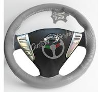 Per Copertura Del Volante In Pelle Grigia Media NISSAN Grain & Perfo