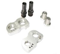 per coppia Adattatori Freno V 22mm per Ruota per coppia Adattatori | Lega alluminio 7075, estensione 22mm precisa, foro montaggio 10mm, leggero e usura(Silver)