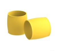 per coppia Anelli Guida Bici Strada Silicone Nero per coppia | Fit perfetto 25-32mm, materiale silicone alto elastico, antiscivolo per sicuro, nero giallo verde