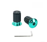 per coppia Espansione Manubrio MTB Leggeri per coppia Espansione | Alluminio CNC leggero, resistenza ossidazione, design aerodinamico, per coppia completa, per vari colori(Green)