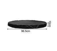 per Copriletto da Salto Nero per Rotondo 420D Tessuto Oxford Elastico per orlo