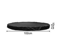 per Copriletto da Salto Nero per Rotondo 420D Tessuto Oxford Elastico per orlo