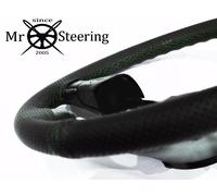 Per Coprimozzo In Pelle Perforata Verde AUSTIN HEALEY 3000 Con Cucitura Doppia