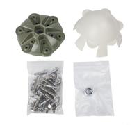 Per coprimozzo per turbina eolica fai da te con kit di viti e dadi in acciaio inossidabile 356, adatto a 3 5 6 lame, progettato per forte resistenza al carico del vento e trasmissione di coppia (6)