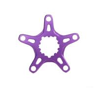 per corona Bici 130BCD per Adattatore per gxp 8 Viti per corona | Lega alluminio CNC, resistenza, compatibilità per gxp, 3 viti, montaggio su bici(3-Bolt Purple)