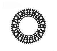 per corona Bici Pieghevole 130BCD Design per stella Bolle Nero | Compatibilità 130BCD, installazione per facile, adatta modelli pieghevoli, lega alluminio, colore nero(52T-Black)