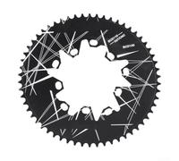 per corona Bici Pieghevole 54T CNC Precisione Silenziosa per | Lega per t6 leggera, denti stretti-larghi, previene caduta , 52T, ideale MTB per gravel urbano(58T)