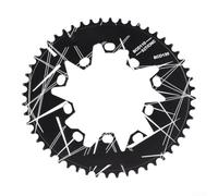 per corona Bici Pieghevole 54T CNC Precisione Silenziosa per | Lega per t6 leggera, denti stretti-larghi, previene caduta , 52T, ideale MTB per gravel urbano(52T)